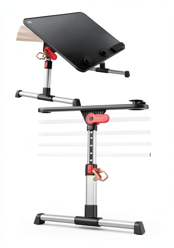 SAIJI Lap Desk Adjustable Aluminum Black-3