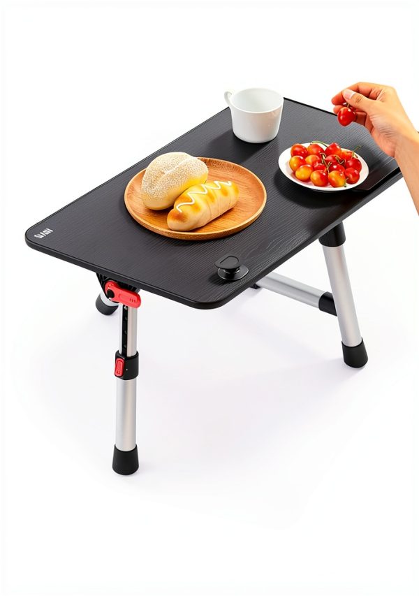 SAIJI Lap Desk Adjustable Aluminum Black-1
