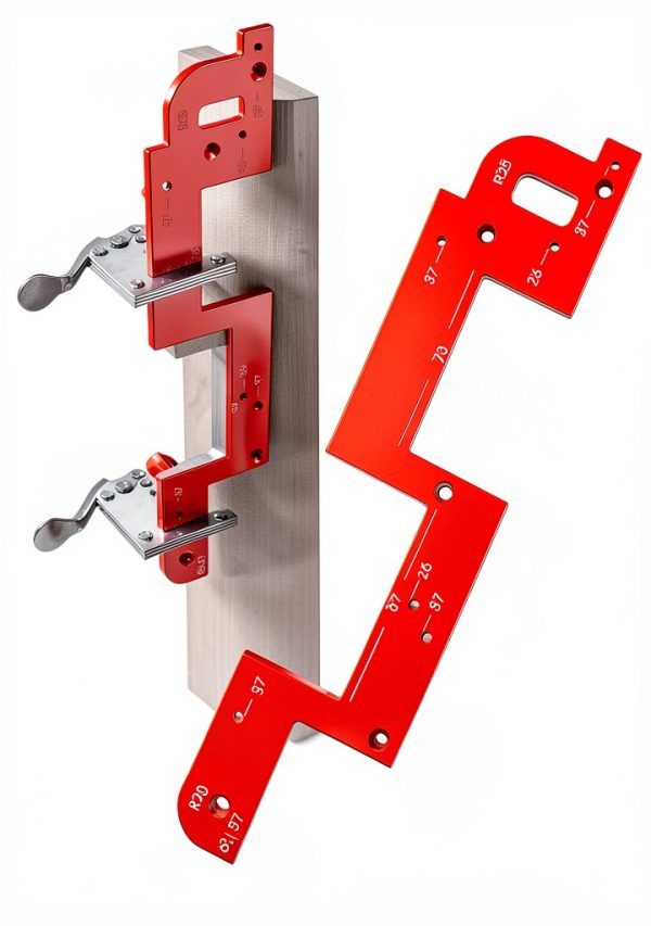 Arc Grooving Auxiliary Tool, Aluminum Grooving Guide, Handle-Free Slotting Mold, Mold Grooving Tool for Closet-0