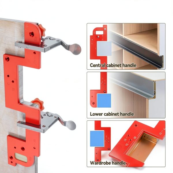 Arc Grooving Auxiliary Tool, Aluminum Grooving Guide, Handle-Free Slotting Mold, Mold Grooving Tool for Closet-3